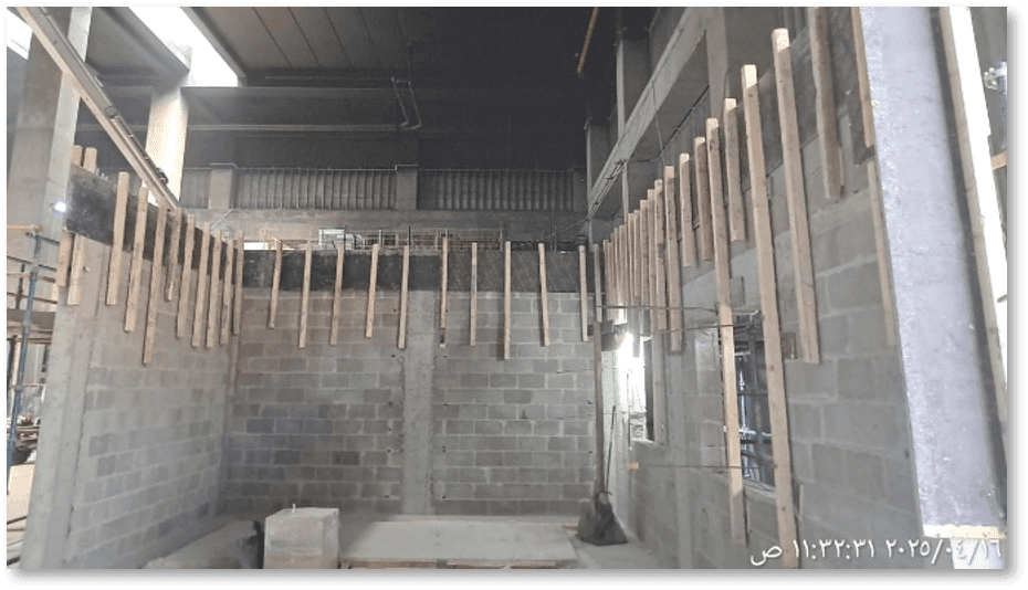 CMU Block Wall & Stud Framing