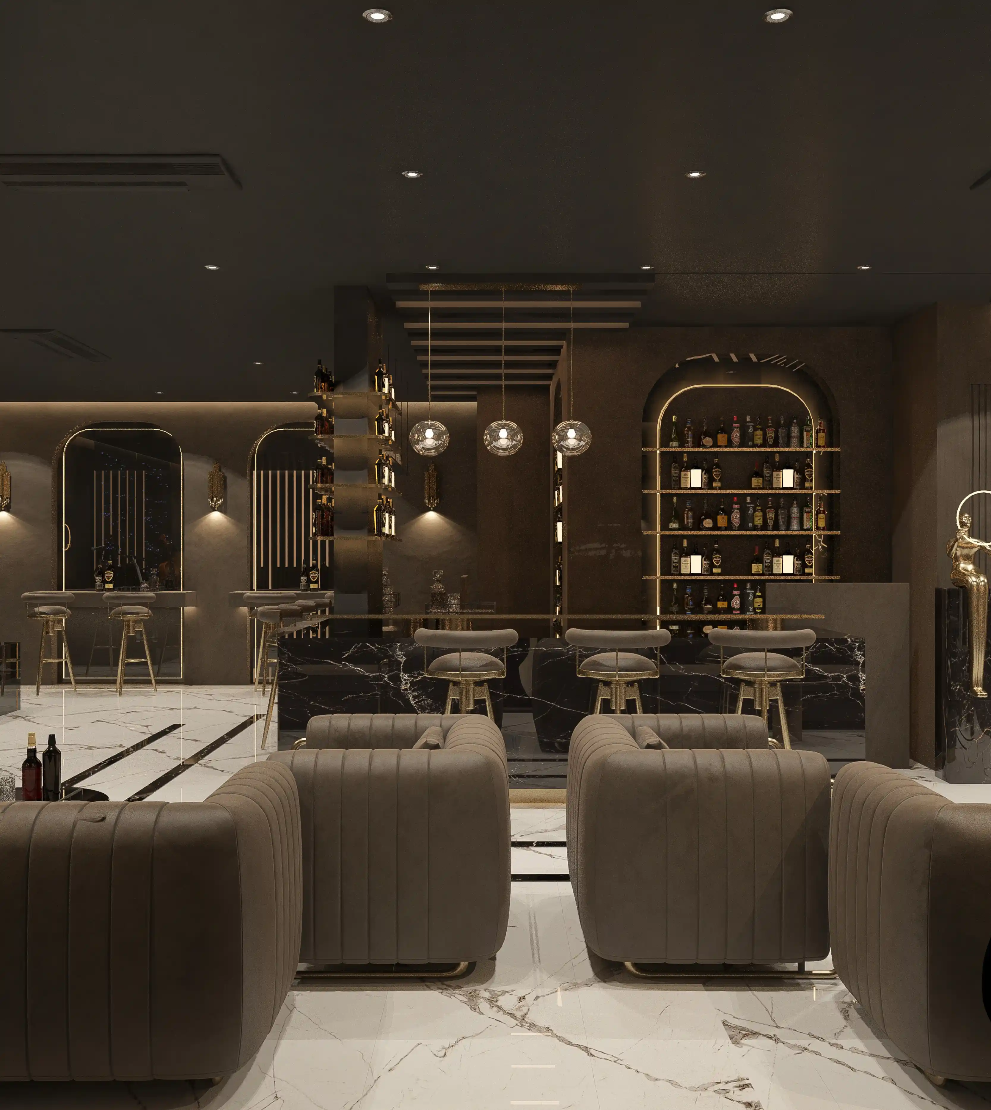 Modern Lounge Bar Interior