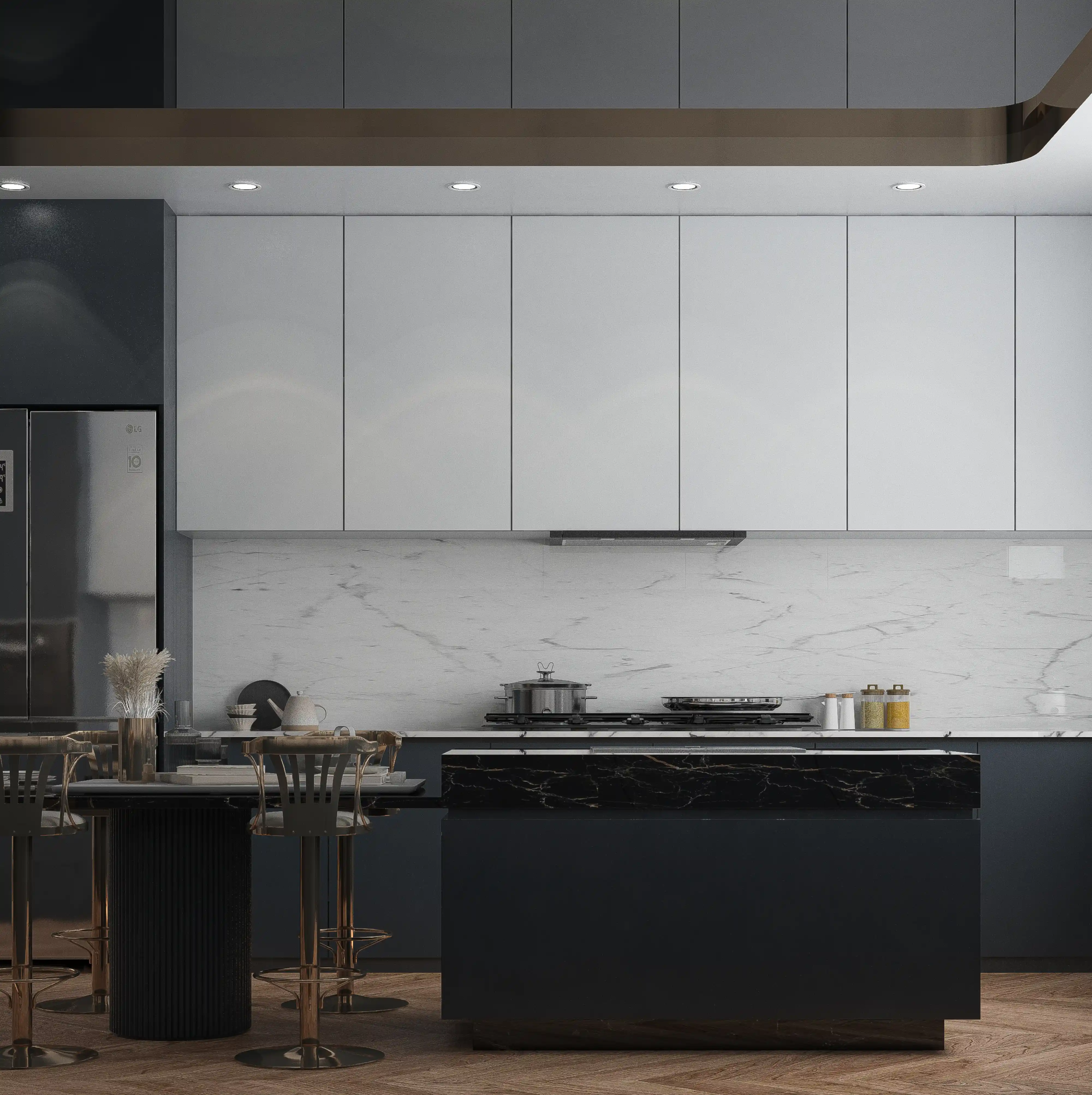 Minimalist Industrial Kitchen Design